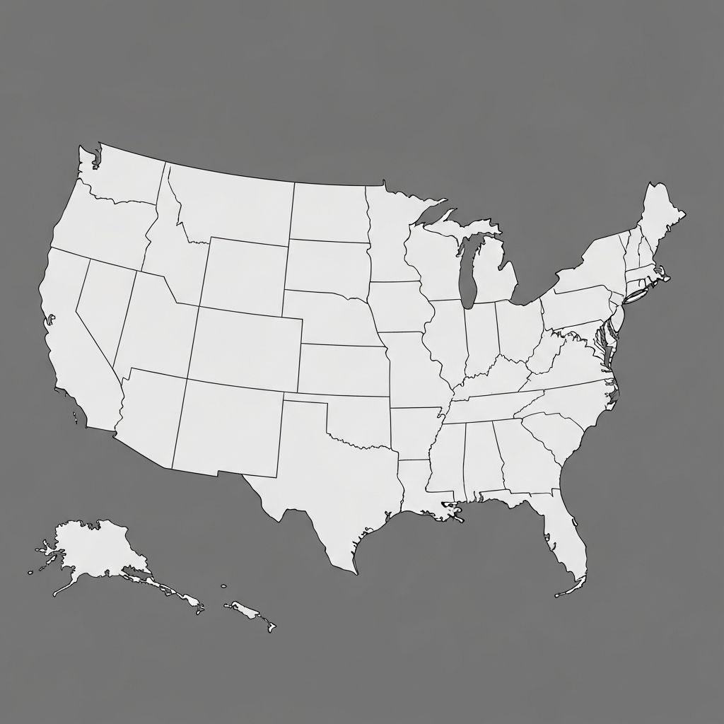 Continental United States Map